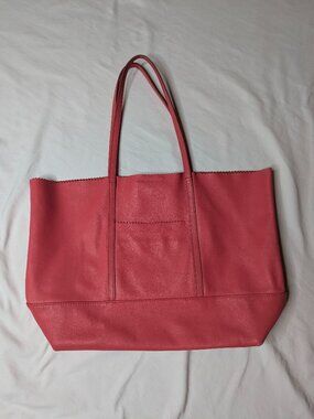 Banana Republic Women’s Coral/Pink Leather Tote Bag